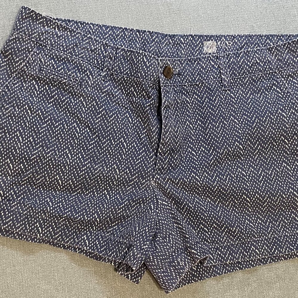 GAP Blue and White Chevron Shorts - 10